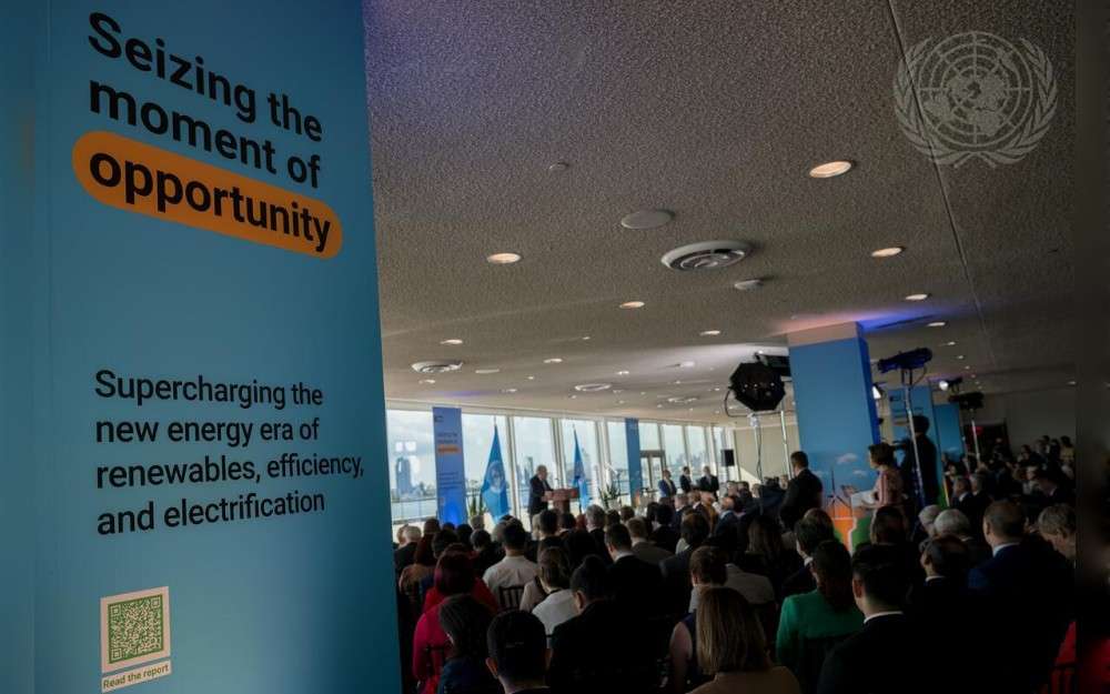 United Nations Secretary-General António Guterres delivers a special address on Climate Action “A Moment of Opportunity: Supercharging the New Energy Era".