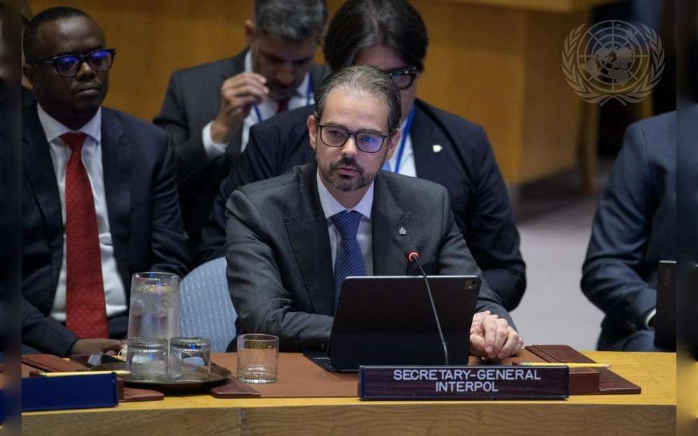 Valdecy Urquiza, Secretary-General of INTERPOL, addresses the United Nations Security Council open debate on the theme Maritime Security: prevention, innovation, and international cooperation to address emerging challenges 