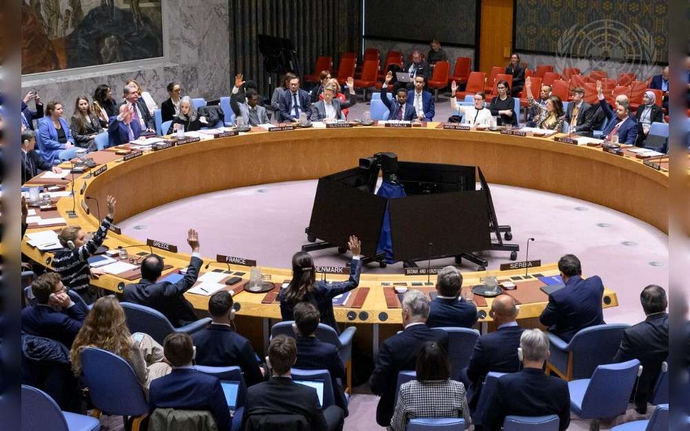 United Nations Security Council unanimously adopts Resolution 2795 (2025) on the European Union Force Bosnia and Herzegovina (EUFOR ALTHEA) during the Council meeting on the situation in Bosnia and Herzegovina