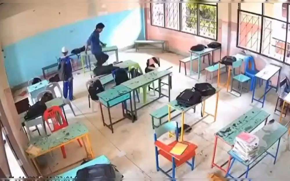 In the southern province of Nakhon Si Thammarat,Thailand police arrested a Thai man for physically abusing a 14-year-old child at a school. In defense of his acts, the suspect stated that the victim had harassed his younger brother on a regular basis and even put his life at risk.